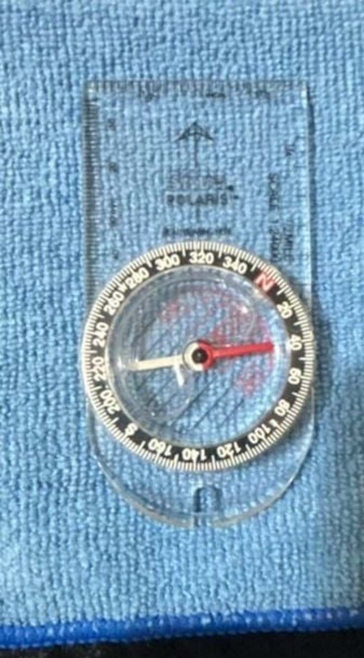 Nexus Polaris Vintage Transparent Baseplate Orienteering Compass.